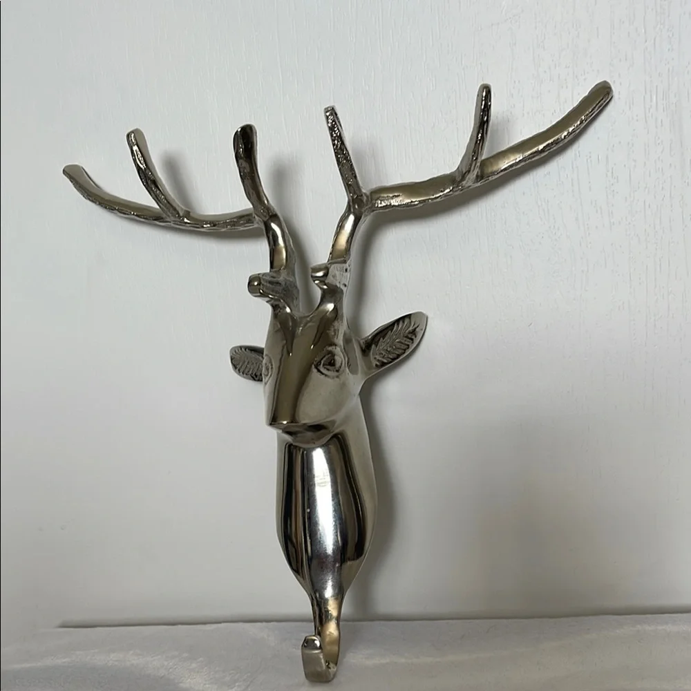 Silver Deer Wall Hook